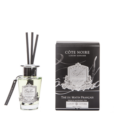 *CLEARANCE* Cote Noire Diffuser Set 90ml - French Morning Tea - Silver